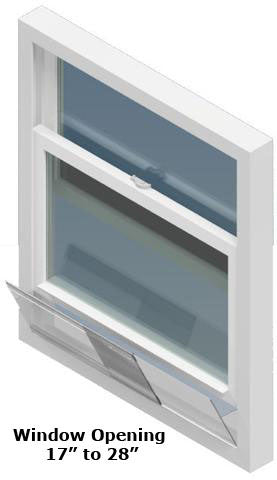 17" - 28" Invisible Awning Rain Guard